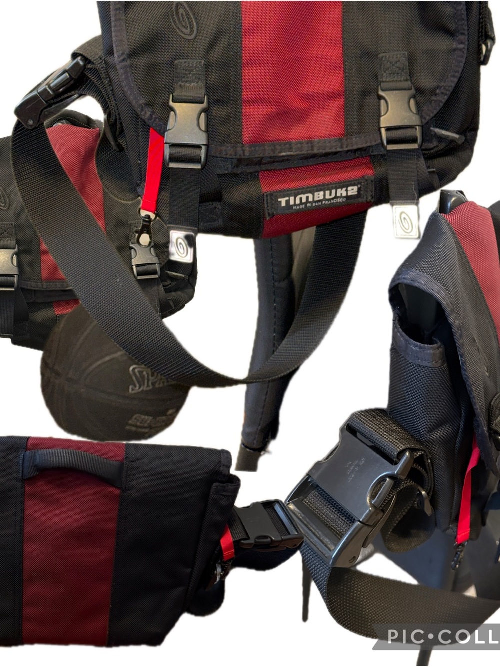 Timbuk2 Messenger Bag Red/Blk Large Laptop Commuter Crossbody NWT travel